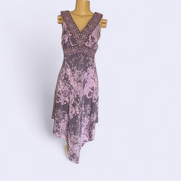 INC International Concepts Lavender and Mauve Asymmetrical Dress - Picture 8 of 16